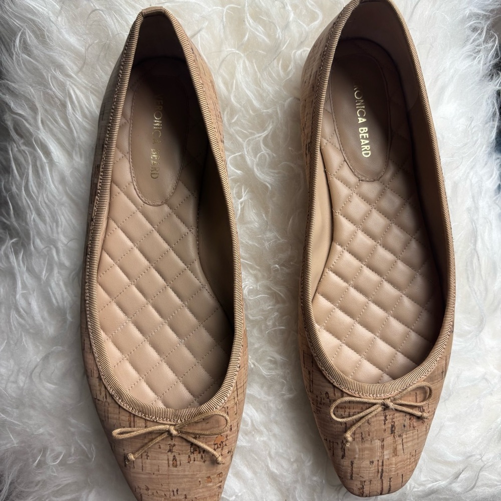 Veronica Beard Beatrix Flats in Cork Size 8